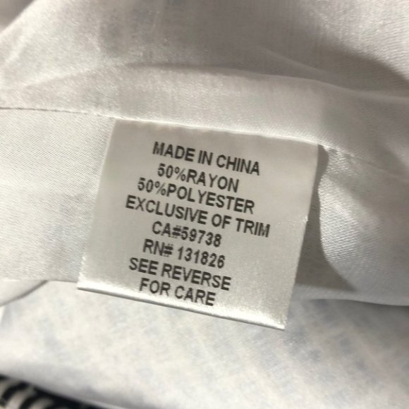 Luna Pleated Skirt, Frayed edge, Blue & White - Picture 7 of 10